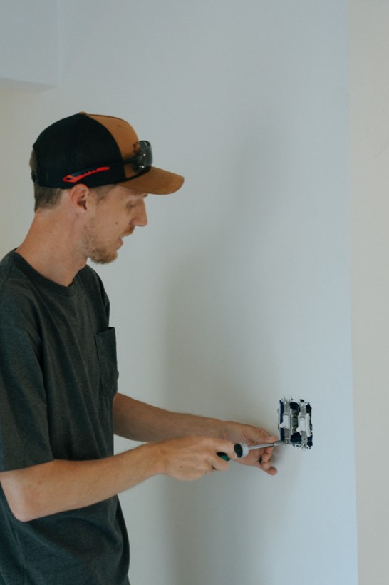 Dave Arthur replacing an electrical switch